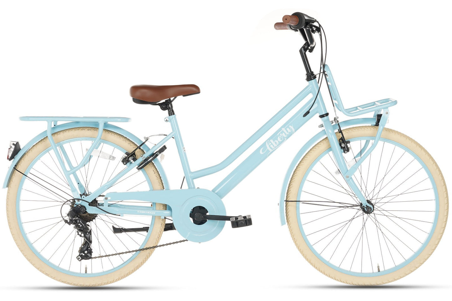Liberty D7 Mädchenfahrrad 24 Zoll - 7 Gänge - Blau