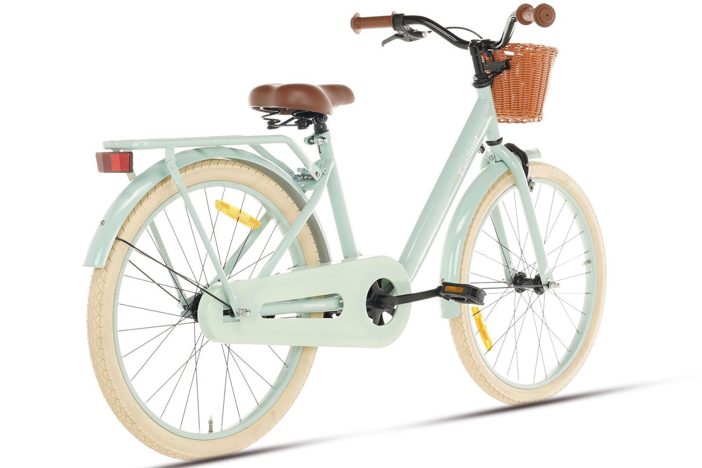 Excellent Mädchenfahrrad Grün 22 Zoll + Korb