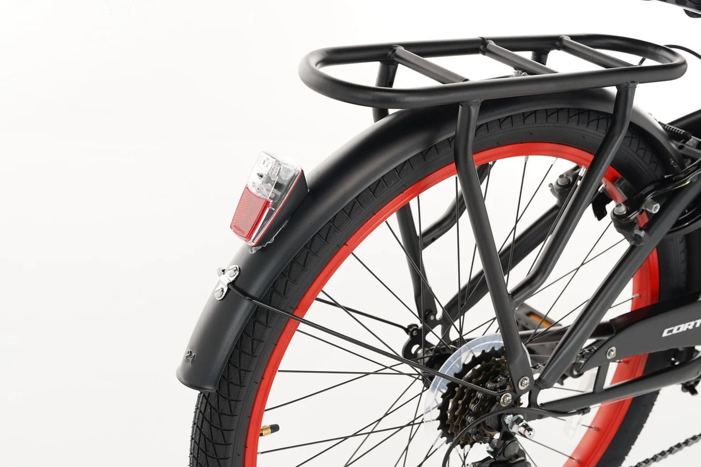 Rebel Jungenfahrrad 24 Zoll Rot - 6 Gänge