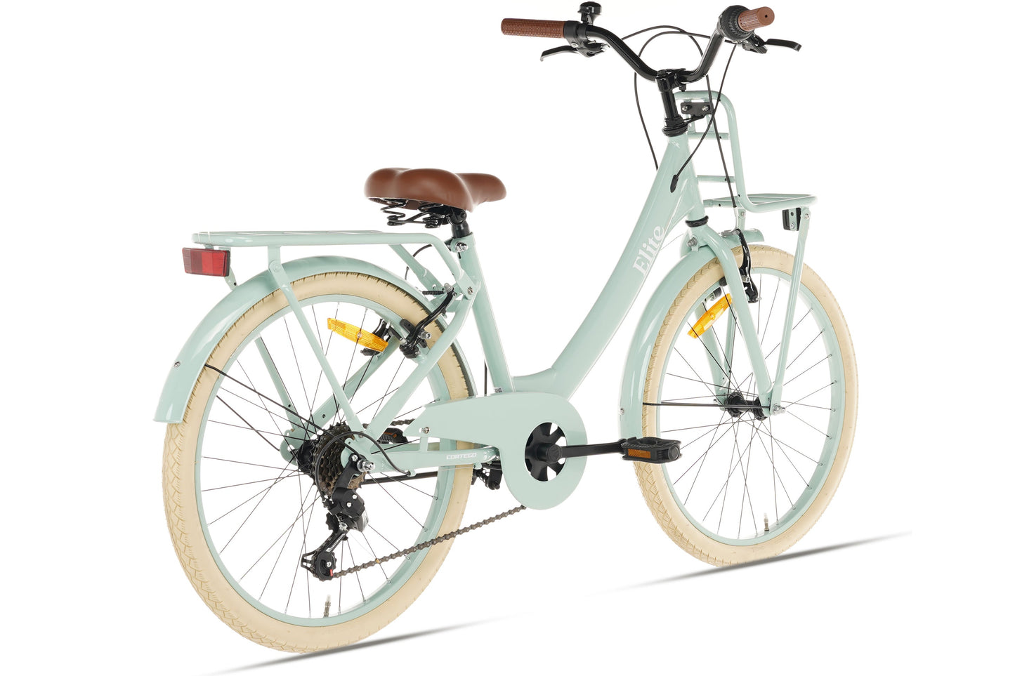 Elite Mädchenfahrrad 22 Zoll - 7 Gänge - Grün