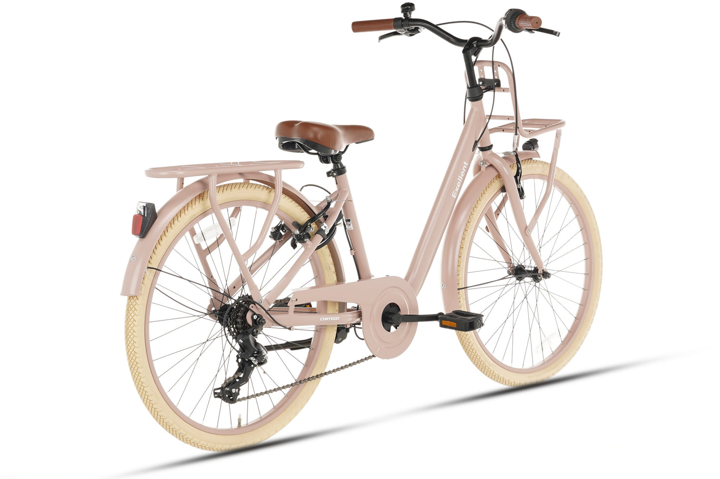 Excellent Mädchenfahrrad 24 Zoll - 7 Gänge - Lachs