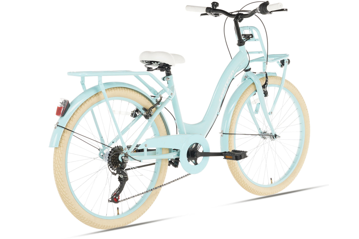 Flora Mädchenfahrrad 24 Zoll - 6 Gänge - Blau