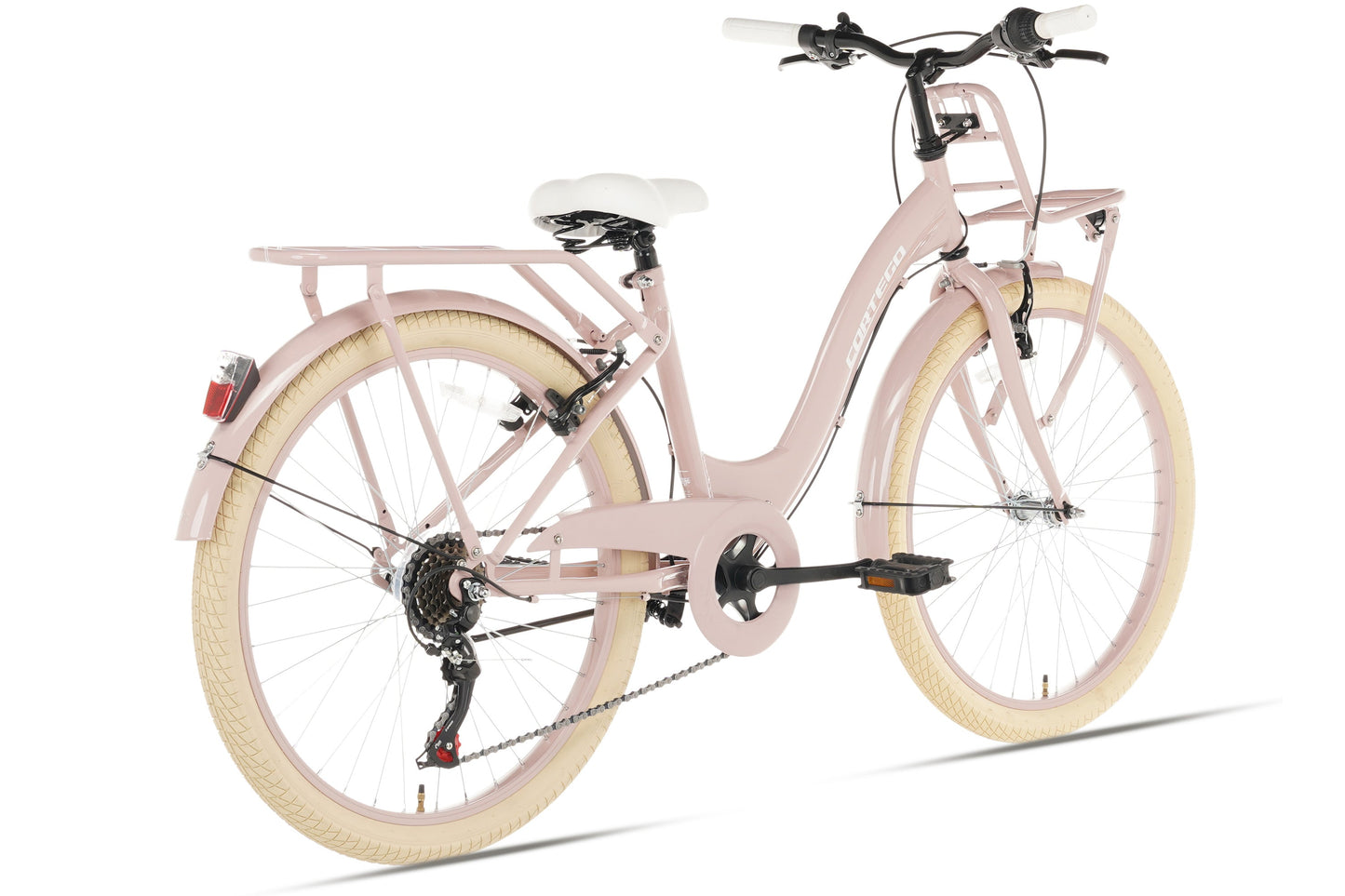 Cortego Flora Mädchenfahrrad 24 Zoll - 6 Gänge - Rosa