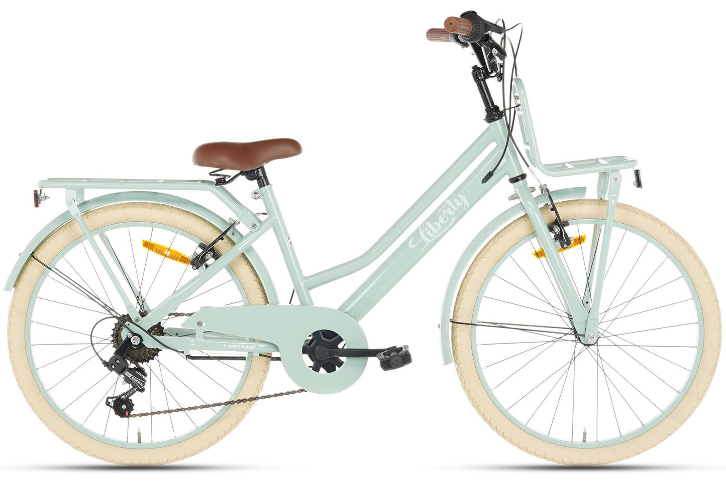 Liberty D7 Mädchenfahrrad 22 Zoll - 7 Gänge - Grün