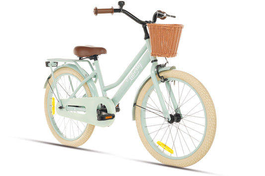 Liberty Mädchenfahrrad Grün 22 Zoll + Korb