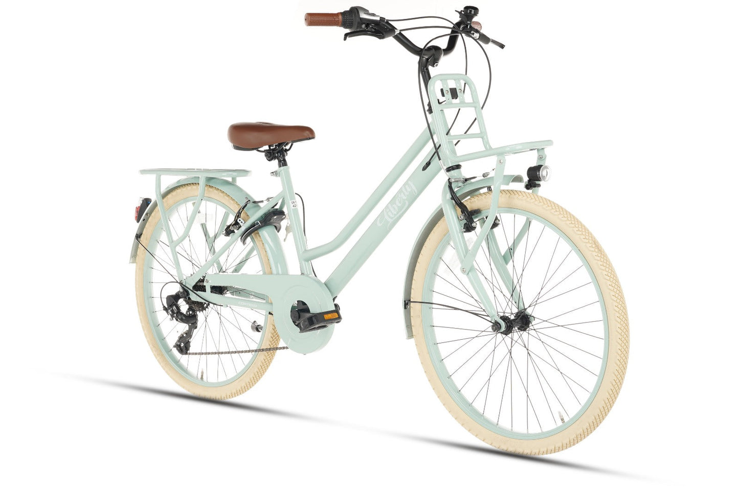 Liberty D7 Girls' Bicycle 24 inch - 7 Gears - Green 