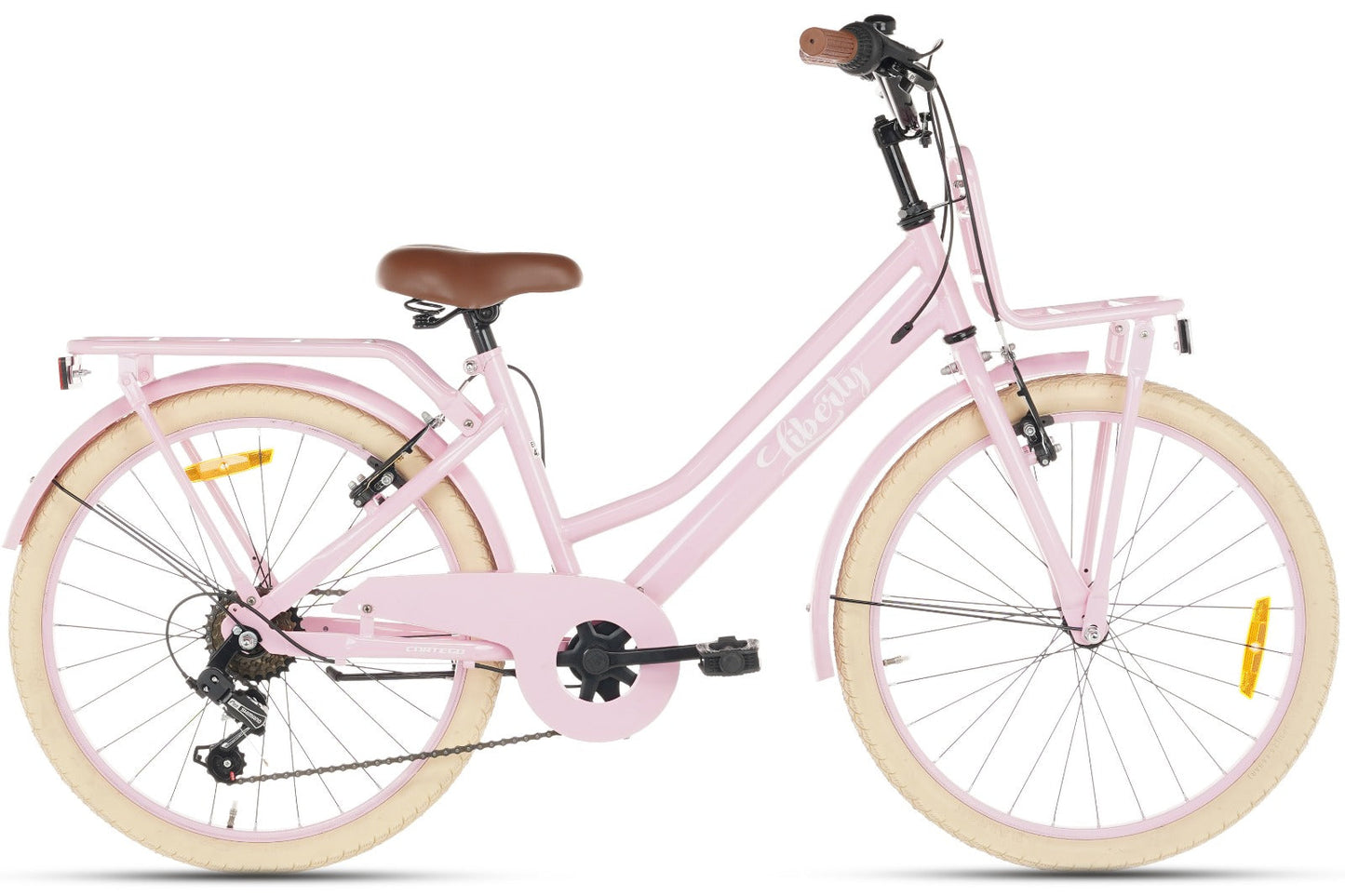Liberty D7 Mädchenfahrrad 22 Zoll - 7 Gänge - Rosa