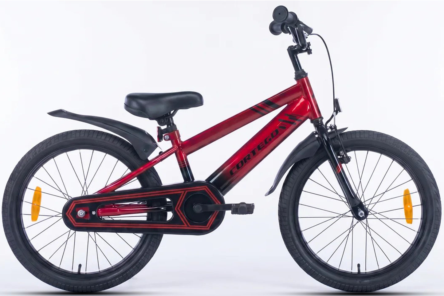 BMX Cross Jungenfahrrad Rot 18 Zoll
