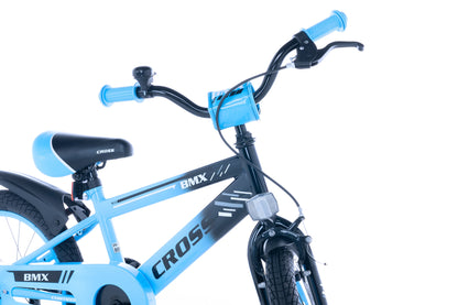 BMX Cross Boys Bike Blue 16 Inch
