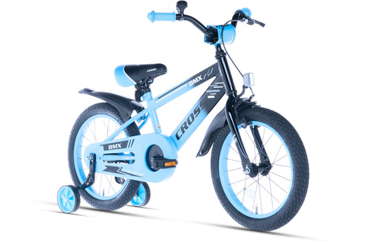 BMX Cross Boys Bike Blue 16 Inch