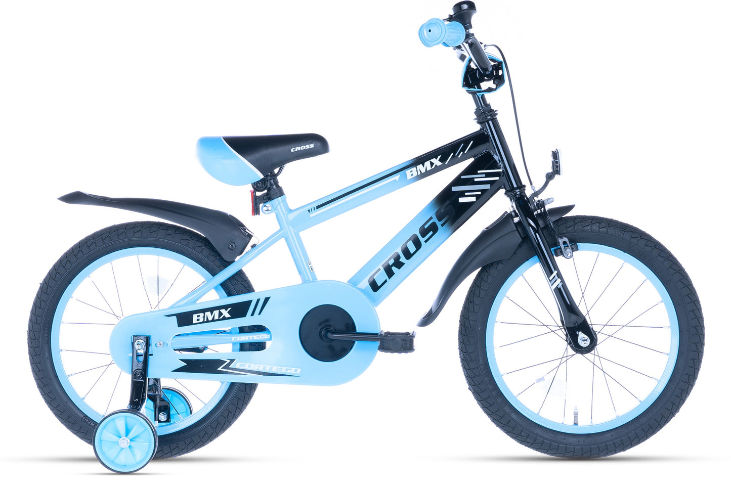 BMX Cross Boys Bike Blue 16 Inch