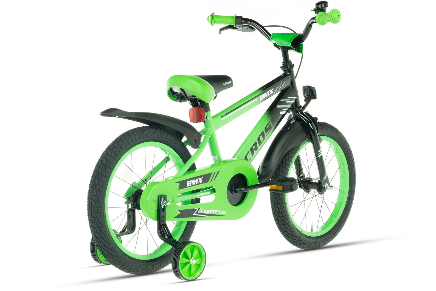 BMX Cross Boys Bike Green 16 Inch