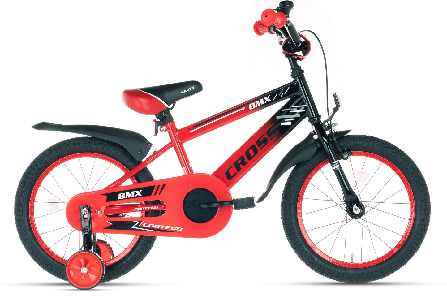 BMX Cross Boys Bike Red 16 Inch