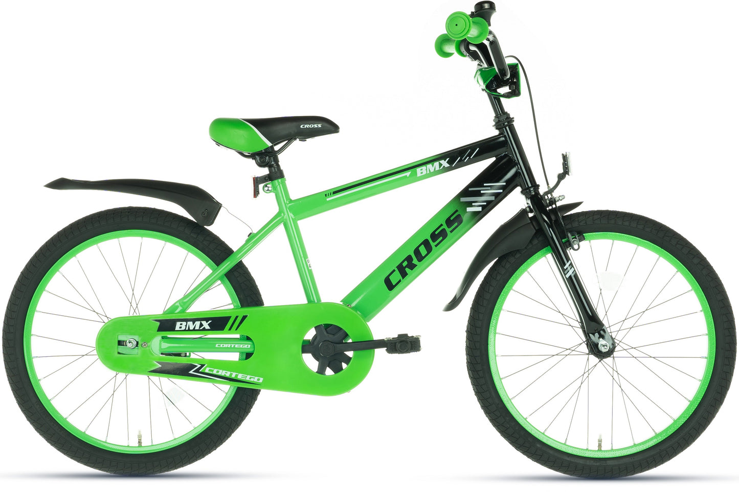 BMX Cross Jungenfahrrad Grün 20 Zoll