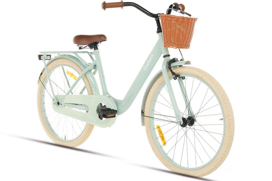 Excellent Mädchenfahrrad Grün 22 Zoll + Korb