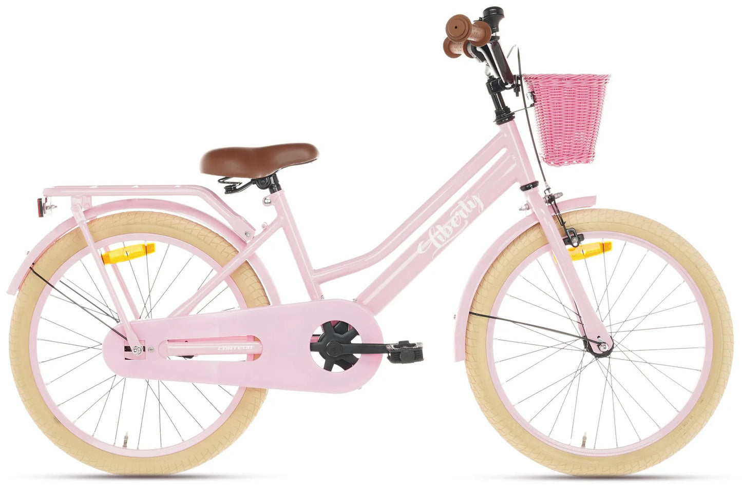 Liberty Mädchenfahrrad Pink 20 Zoll + Korb