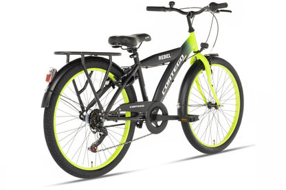 Rebel Jungenfahrrad 22 Zoll Lime - 6 Gänge