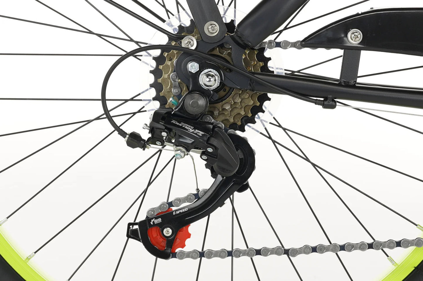 Rebel Jungenfahrrad 22 Zoll Lime - 6 Gänge