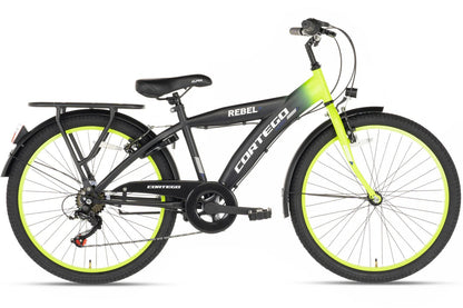 Rebel Jungenfahrrad 22 Zoll Lime - 6 Gänge
