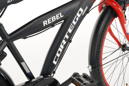 Rebel Boys' Bike 24 Inch Red - 6 Gears
