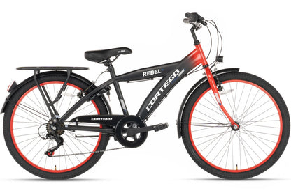 Rebel Boys' Bike 24 Inch Red - 6 Gears