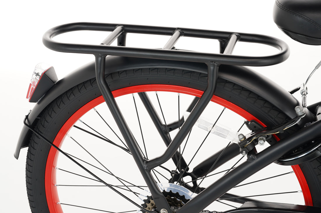Rebel Jungenfahrrad 22 Zoll Rot - 6 Gänge
