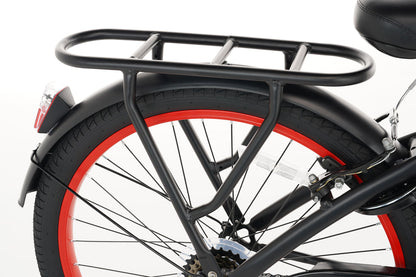 Rebel Jungenfahrrad 22 Zoll Rot - 6 Gänge
