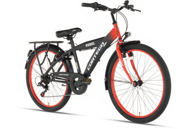 Rebel Jungenfahrrad 22 Zoll Rot - 6 Gänge
