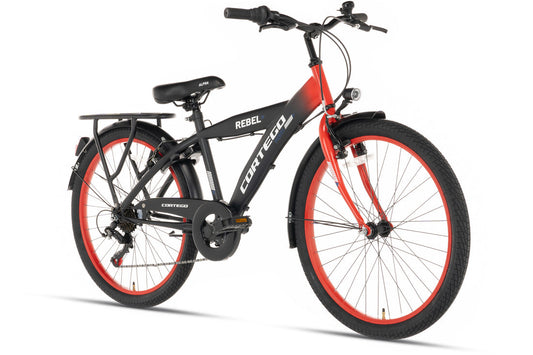 Rebel Boys' Bike 22 Inch Red - 6 Gears