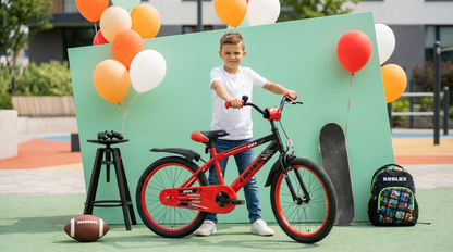 BMX Cross Jungenfahrrad Rot 20 Zoll