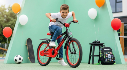 BMX Cross Jungenfahrrad Rot 20 Zoll