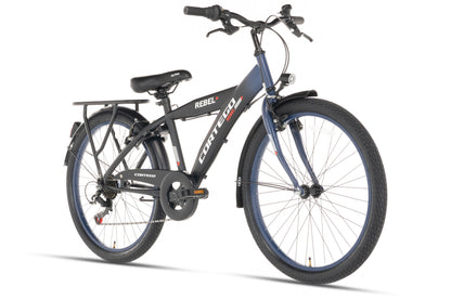 Rebel Jungenfahrrad 22 Zoll Blau - 6 Gänge