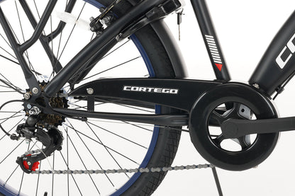 Rebel Jungenfahrrad 24 Zoll Blau - 6 Gänge