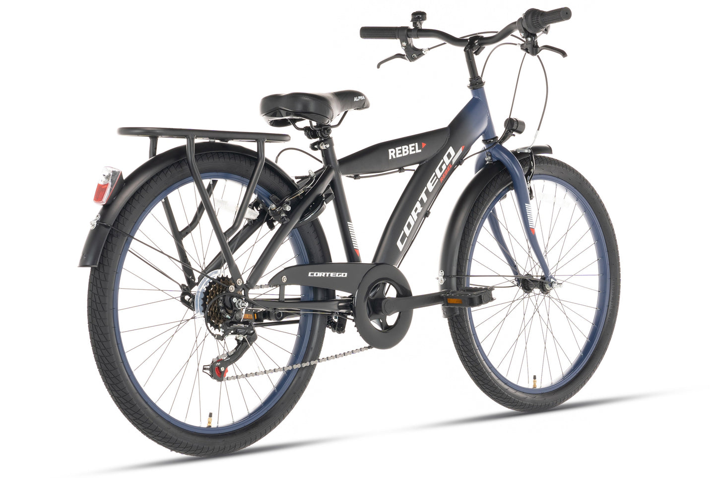 Rebel Jungenfahrrad 22 Zoll Blau - 6 Gänge