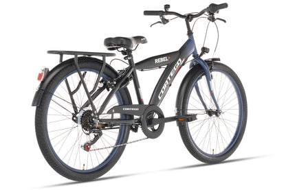 Rebel Jungenfahrrad 22 Zoll Blau - 6 Gänge