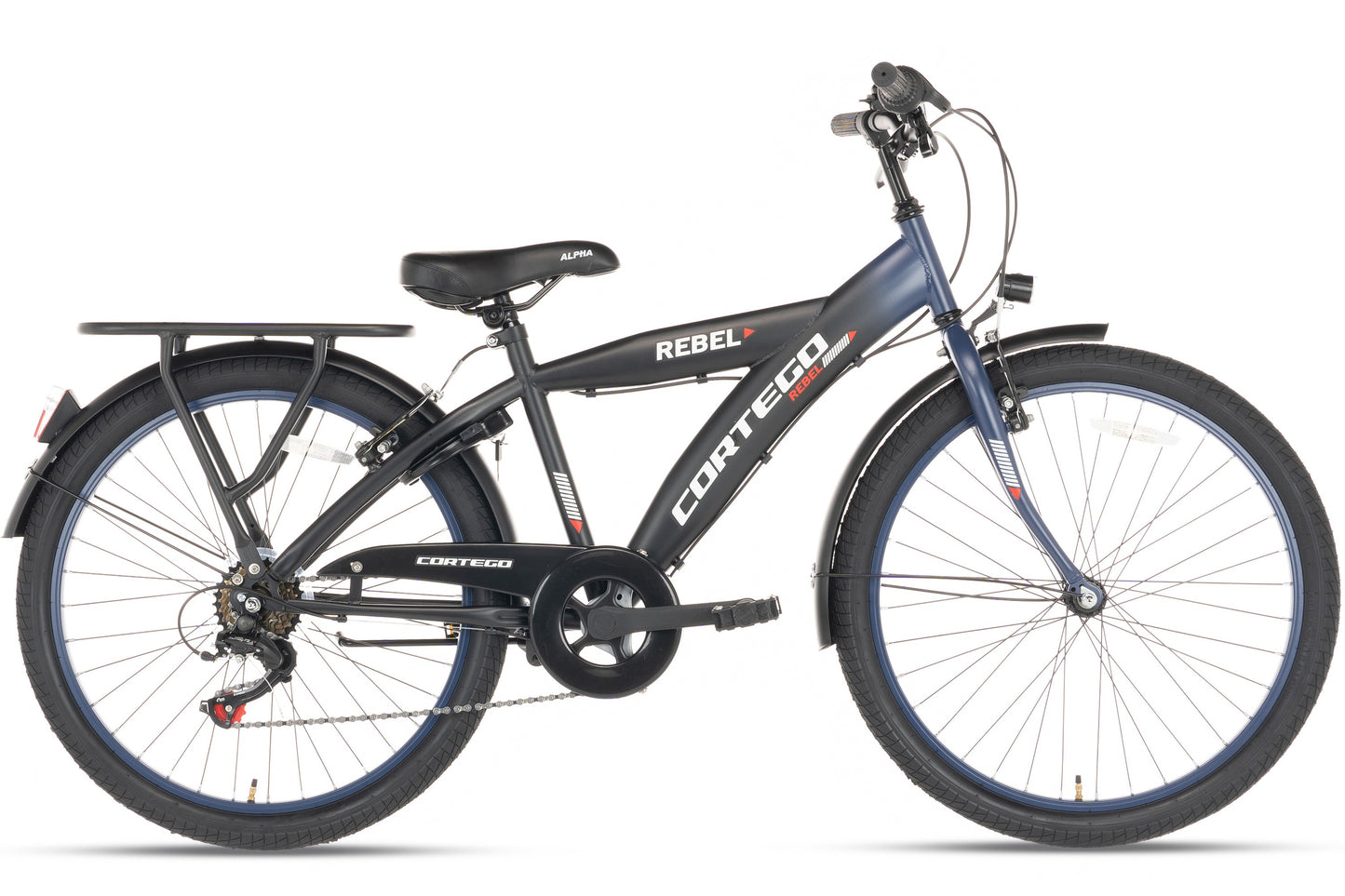 Rebel Jungenfahrrad 22 Zoll Blau - 6 Gänge