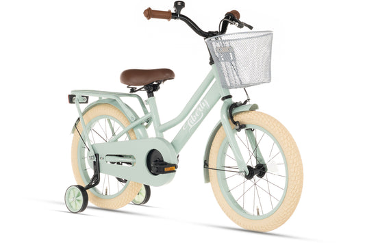 Liberty Mädchenfahrrad Grün 12 Zoll + Korb