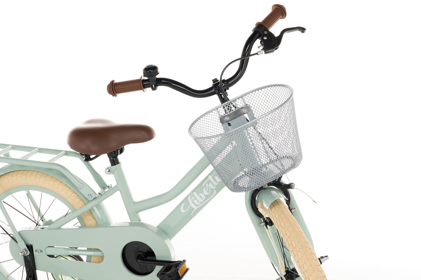 Liberty Mädchenfahrrad Grün 12 Zoll + Korb