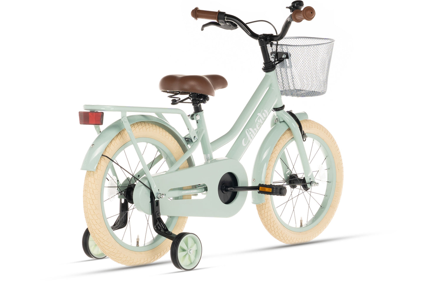 Liberty girls' bicycle Green 16 inch + basket
