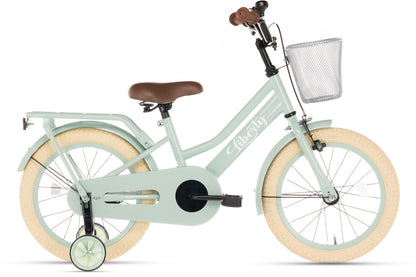 Liberty Mädchenfahrrad Grün 12 Zoll + Korb