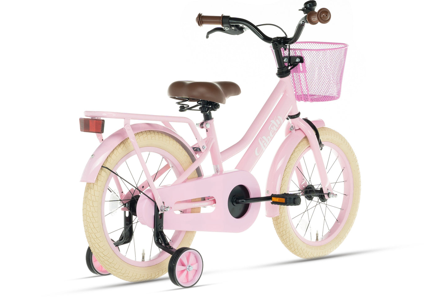 Liberty Mädchenfahrrad Pink 16 Zoll + Korb