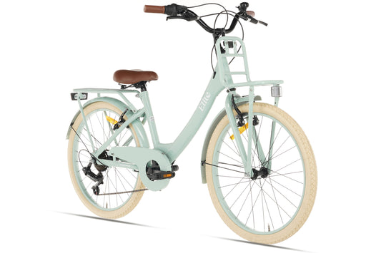Elite Mädchenfahrrad 22 Zoll - 7 Gänge - Grün
