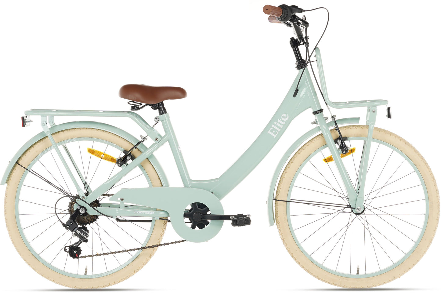 Elite Girls' Bike 22 inch - 7 Gears - Green