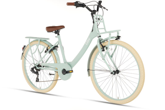 Elite Mädchenfahrrad 24 Zoll - 7 Gänge - Grün