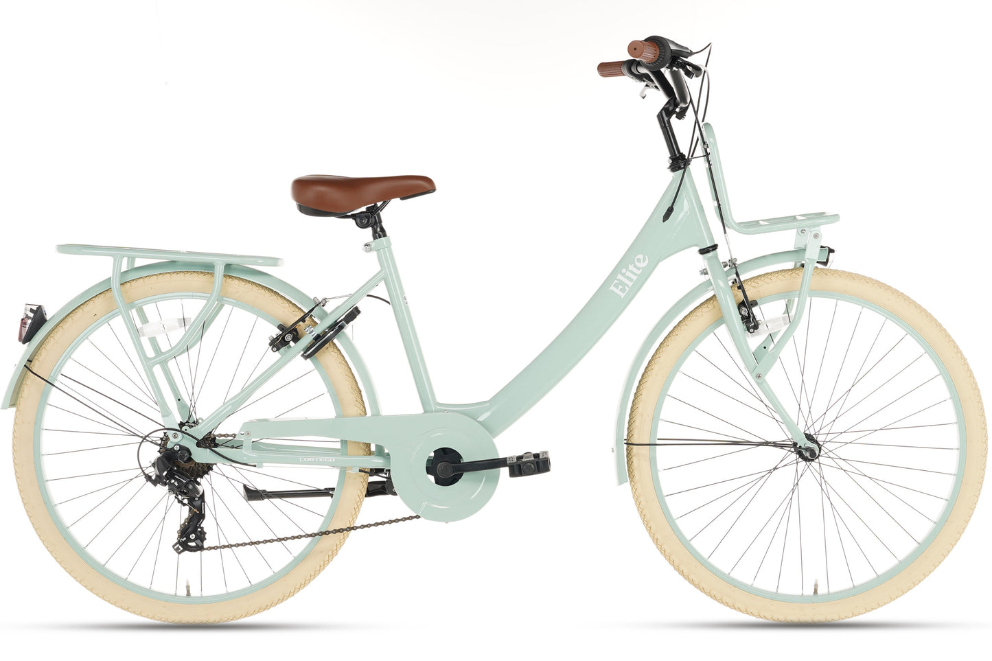 Elite Girls' Bike 24 inch - 7 Gears - Green