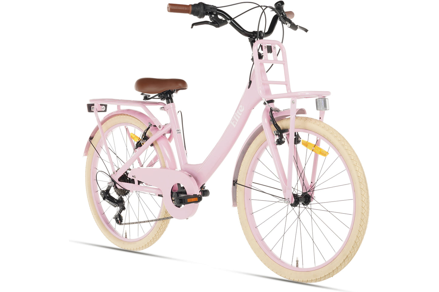 Elite Girls' Bike 22 inch - 7 Gears - Pink
