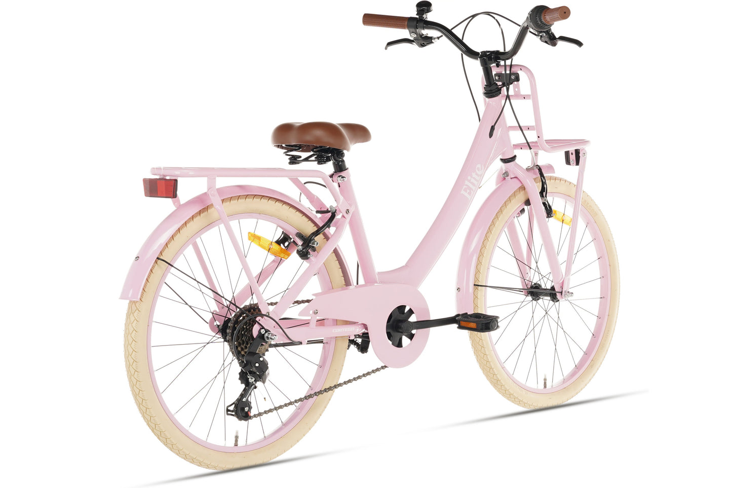 Elite Girls' Bike 22 inch - 7 Gears - Pink