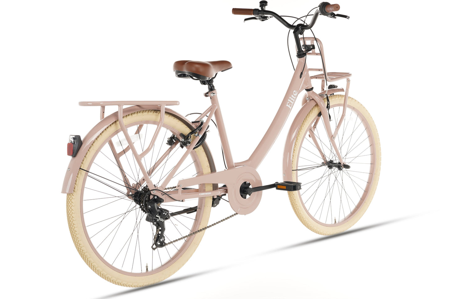 Elite Girls' Bike 24 inch - 7 Gears - Salmon