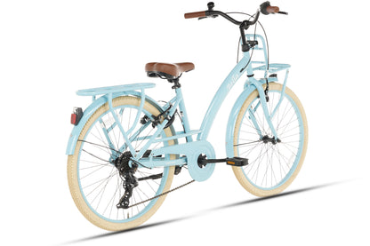 Bella Girls' Bicycle 24 inch - 7 Gears - Blue