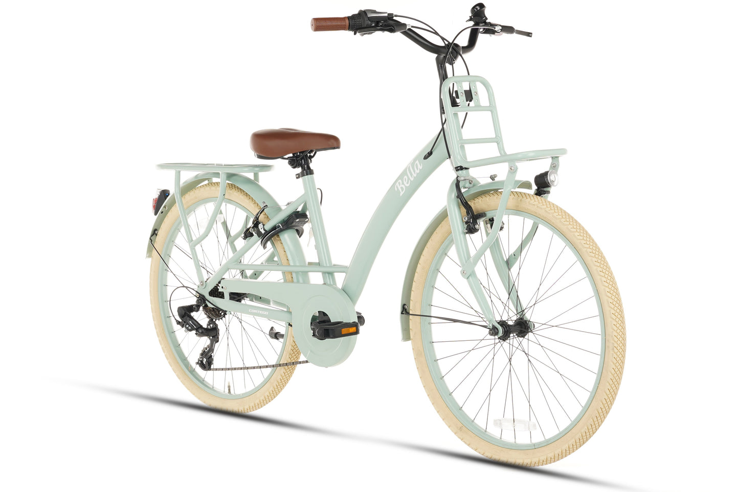 Bella Girls' Bicycle 24 inch - 7 Gears - Green